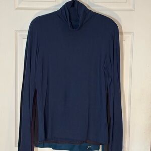 Elie Tahari Purple Cowl Neck Sweater size M